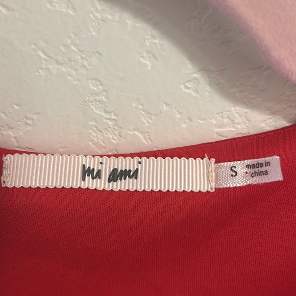 Red Ruffled Wrap Top - Picture 2 of 2